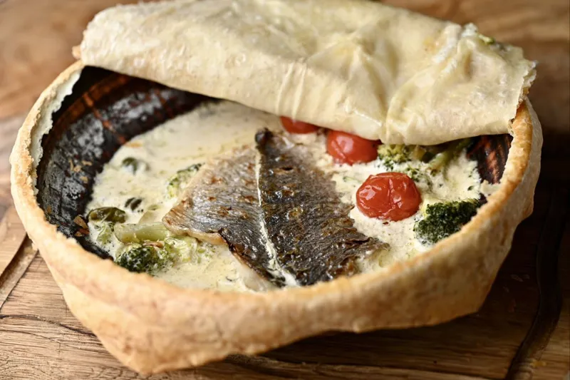 Сібас із дров'яної печі 150/100 г